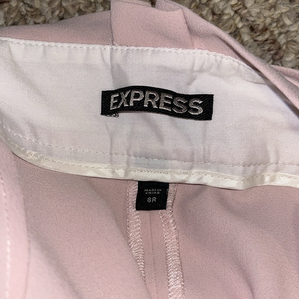 Express Ankle High Rise Sash Pant - Picture 2 of 2